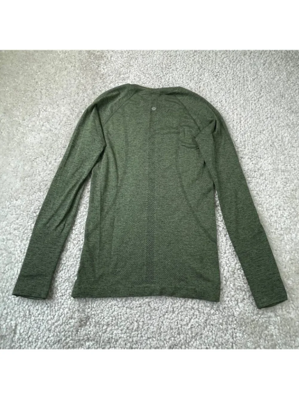 Lululemon Swiftly Tech Long Sleeve Shirt Rainforest Green Heathered Womens 6